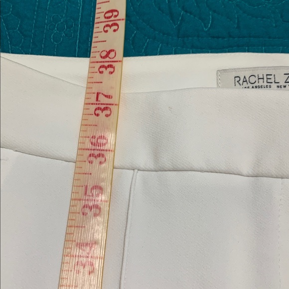 NWT Rachel Zoe Ivory Front Zip HiRise Kick Flare Slacks/Trousers/Pants Size 2 - Picture 6 of 15